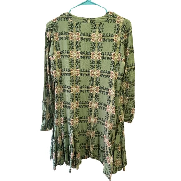 Loft Tiled Vine Godet Dress - Picture 4 of 5